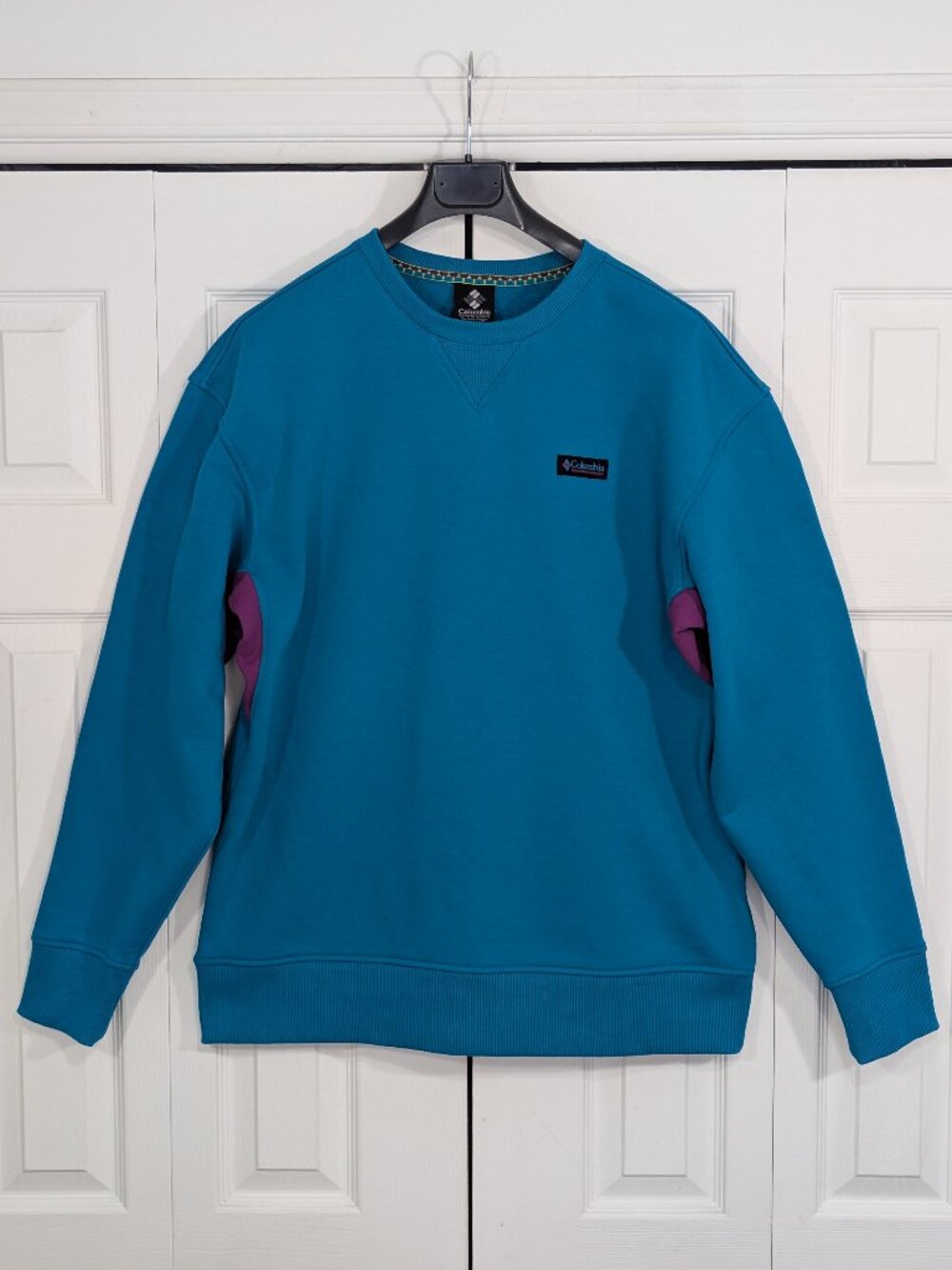 Columbia Bugasweat Blue Crewneck Pullover Sweatshirt
